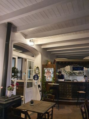 The restaurant  at Agricola Samadhi in Zollino