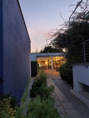 The way to the restaurant  at Agricola Samadhi in Zollino