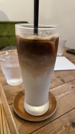 Iced oat milk coffee  at Vege To Coffee in Tokyo