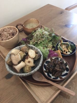 Vegan plate of the day   at Vege To Coffee in Tokyo