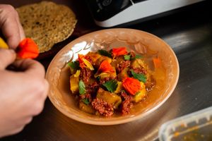 Curried Turnips at Venn Canteen in Porto