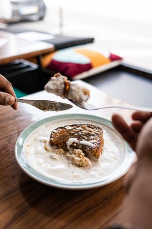Sweet Brioche with Lavender Cream at Venn Canteen in Porto