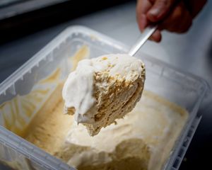 Miso Icecream at Venn Canteen in Porto