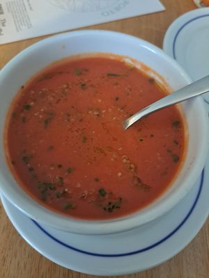 Soup with Quinoa at Venn Canteen in Porto