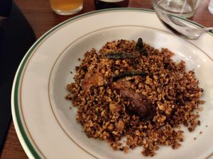 Potato with almonds at Venn Canteen in Porto