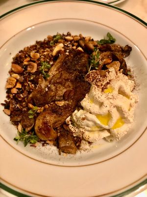 Savoury granola with mushrooms  at Venn Canteen in Porto