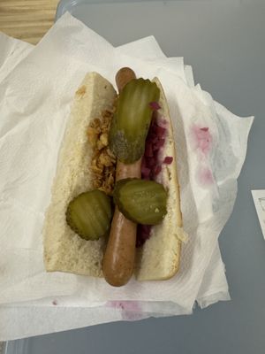 New style vegan hot dogs  at IKEA in Wednesbury