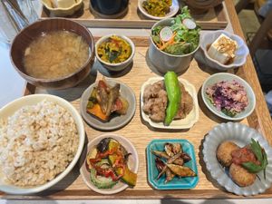 Vegan mamezara plate  at Koharubiyori Tokyo - 小春日和 in Tokyo