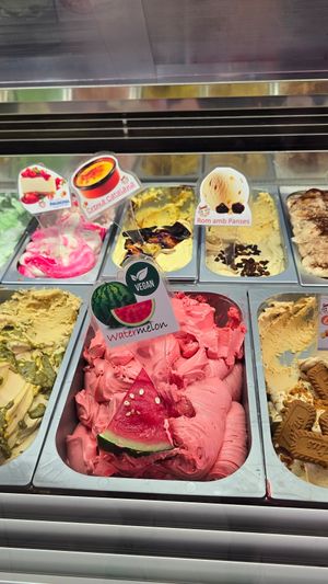 Vegan clearly labelled at La Xixonenca in L Estartit