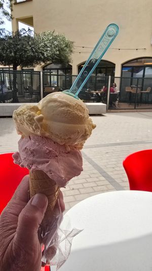 Two scoops at La Xixonenca in L Estartit