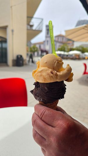 Two scoops at La Xixonenca in L Estartit