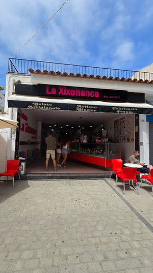 Front - some outdoor seating at La Xixonenca in L Estartit