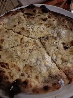 Cheezus pizza at Pizza Cult in Ubud