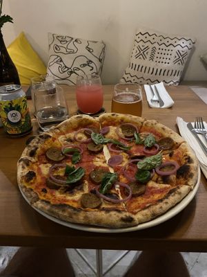 Pepperoni pi  at Pizza Cult in Ubud