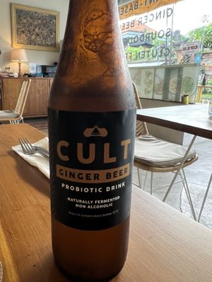 Ginger beer  at Pizza Cult in Ubud