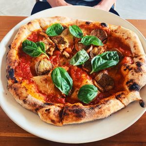 Pepperoni pizza  at Pizza Cult in Ubud