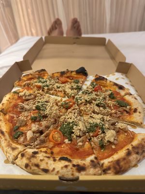Jackfruit pizza  at Pizza Cult in Ubud