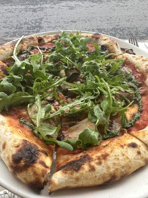 Abundant pizza   at Pizza Cult in Ubud