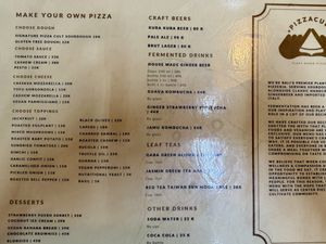Custom pizzas and drinks #Veganuary at Pizza Cult in Ubud