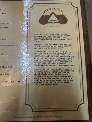   at Pizza Cult in Ubud