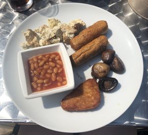 The vegan breakfast   at The Terrace in Hunstanton