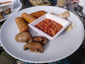 The vegan breakfast (September 2022) at The Terrace in Hunstanton