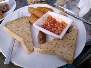 The breakfast when the toast arrived (September 2022) at The Terrace in Hunstanton