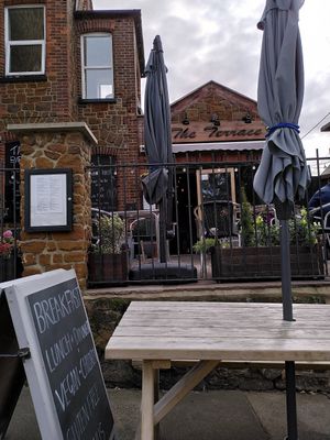 Outside the café (September 2022) at The Terrace in Hunstanton
