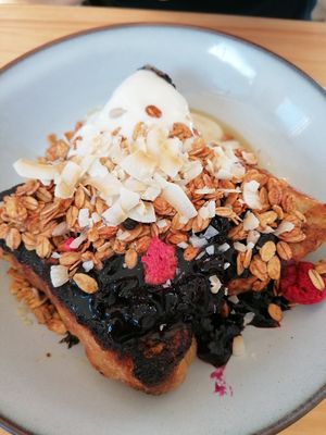 French toast special at Tigs Bagel & Coffee House in Sheffield