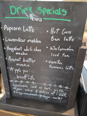 Exciting vegan coffee flavours at Tigs Bagel & Coffee House in Sheffield