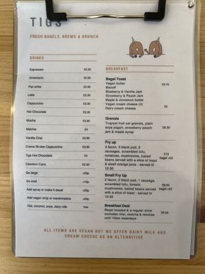   at Tigs Bagel & Coffee House in Sheffield
