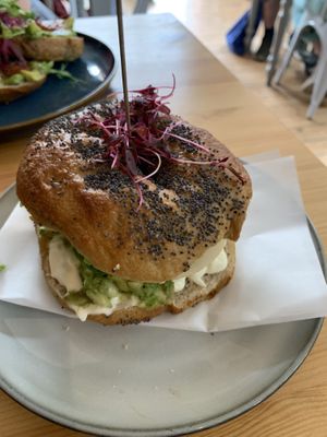Club bagel 🥯   at Tigs Bagel & Coffee House in Sheffield