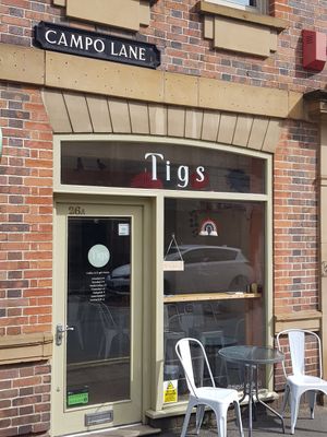 Exterior at Tigs Bagel & Coffee House in Sheffield