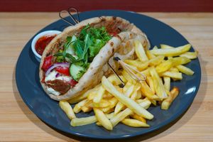 Serbian gyros at Vege House in Belgrade