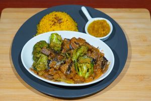 Thai curry at Vege House in Belgrade