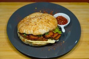 Kulen vegan sandwich at Vege House in Belgrade