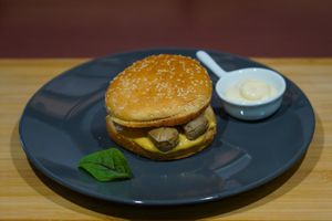 Hot 2 dogs at Vege House in Belgrade