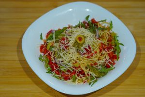 Vege house pasta at Vege House in Belgrade