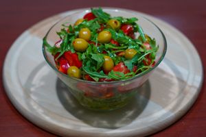 Tahini salad at Vege House in Belgrade