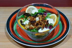 Sea salad at Vege House in Belgrade