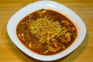 Thai soup at Vege House in Belgrade