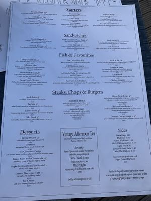 Menu July 2022 - vegan options reduced even further  at The Kings Arms in Melrose