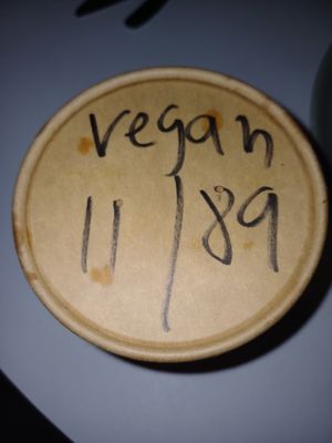 Vegan food clearly marked at Rak Thai in Melrose