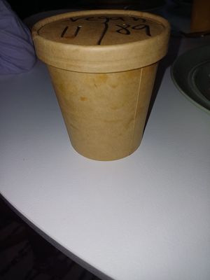 Biodegradable containers at Rak Thai in Melrose