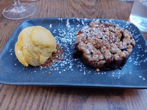 Dessert at Le Cachotier in Carcassonne
