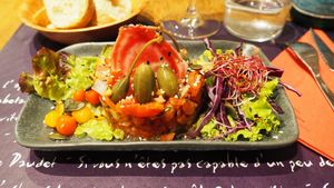 Tomato tartar at Le Cachotier in Carcassonne