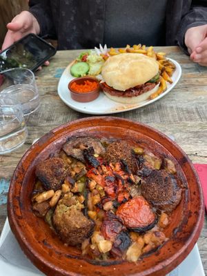 Vegan cassoulet  at Le Cachotier in Carcassonne