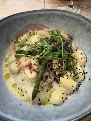 Truffle gnocchi (ask for no parm)  at Le Cachotier in Carcassonne