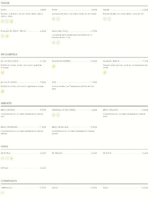 Menu1 at Al Jaima de Abou Khalil in Barcelona