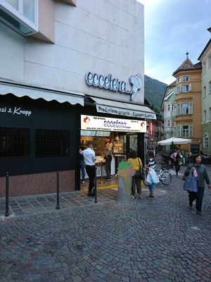 The store at Gelateria Eccetera in Bolzano